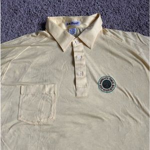Vintage A.M. Player Golf Polo Shirt Minnesota Public Golf Association XXL Yellow